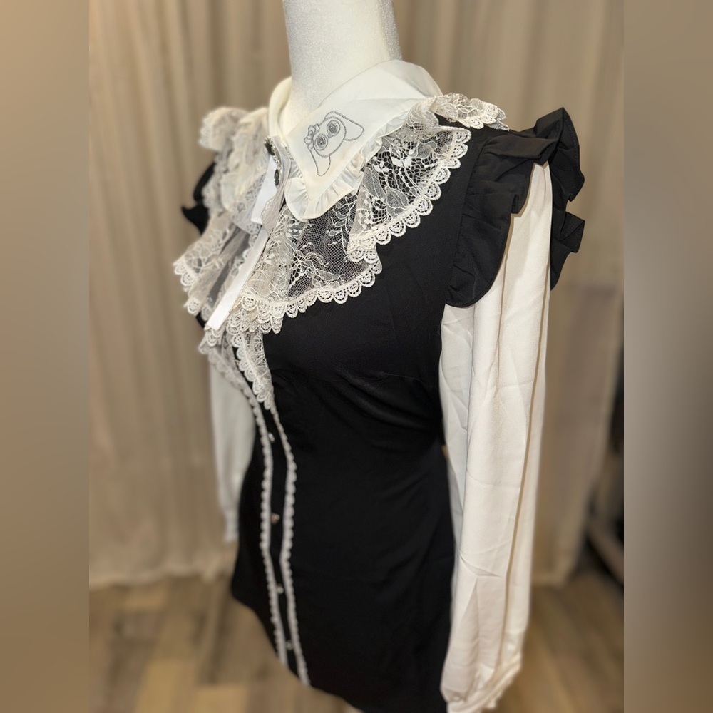 HoneyMikou HoneyPepper1X x Mikou Art “Momo” Black Women’s Medium Jfashion - Picture 8 of 11